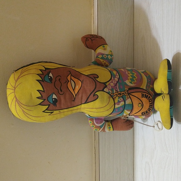 Vintage 1970 Flip Wilson/Geraldine Pull-String Talking Plush Doll (Non Working) - Picture 2 of 4